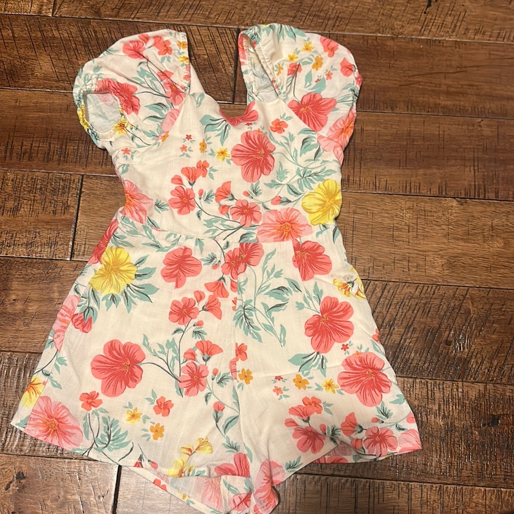 GB Girls Floral Romper